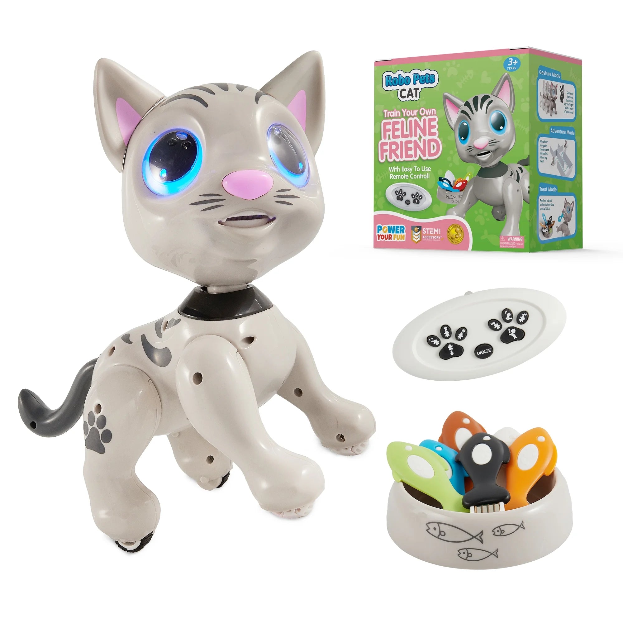 USA Toyz Robo Pets Robot Cat - Gray