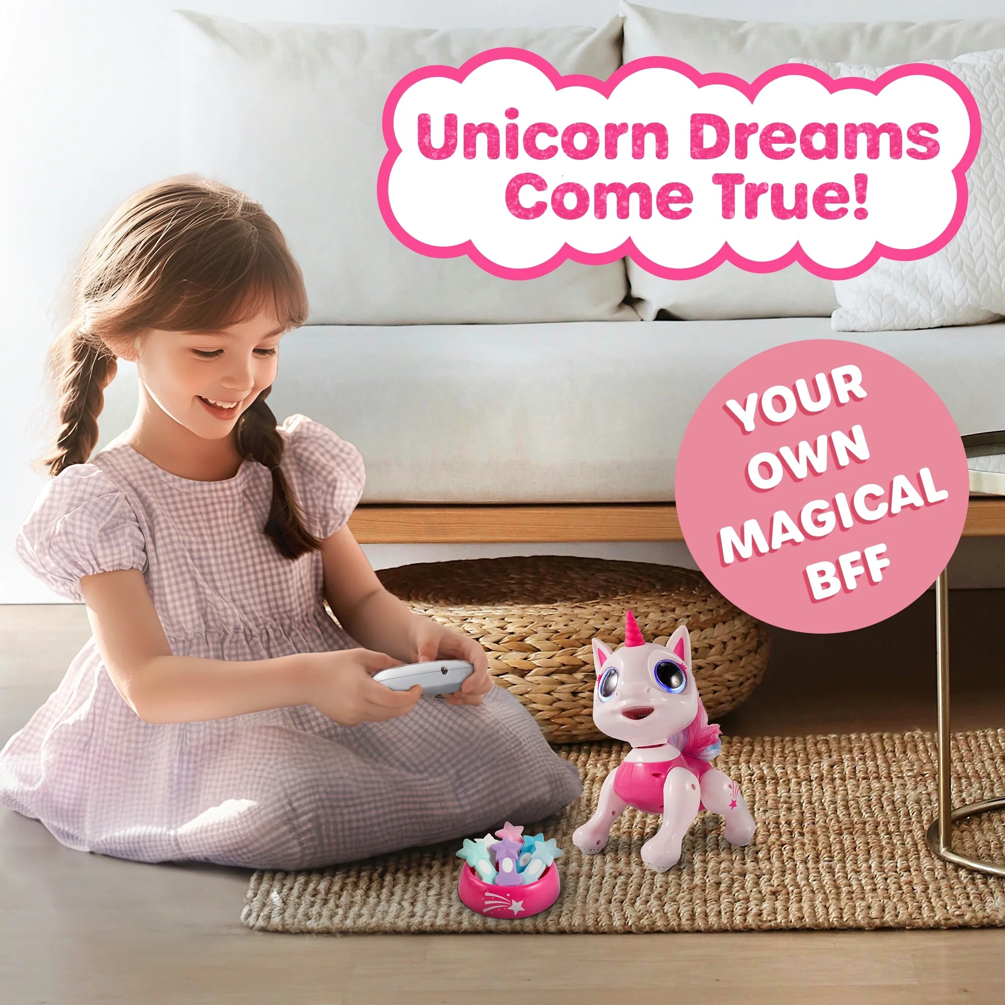 USA Toyz RC Unicorn Robo Pets - Pink