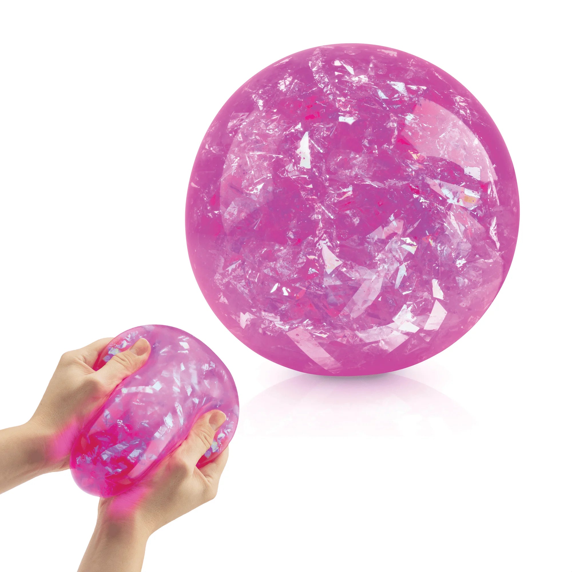 Power Your Fun Pink Glitter Stress Ball