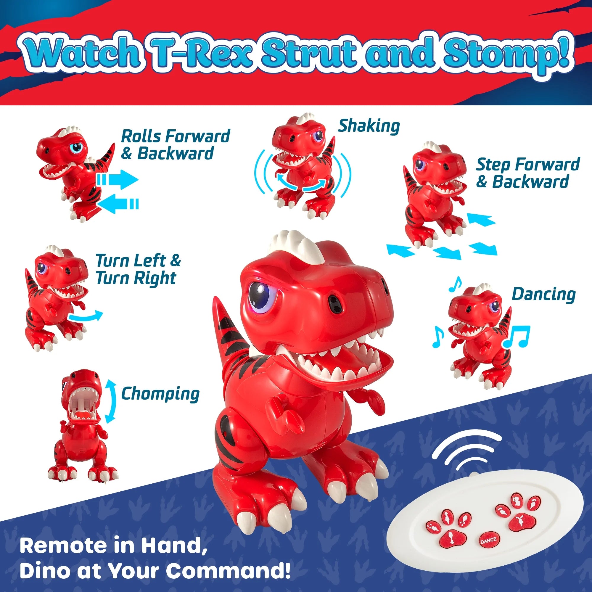 USA Toyz Robot Pets T-Rex Dinosaur Toy - Red USA Toyz Robot Pets T-Rex Dinosaur Toy - Red