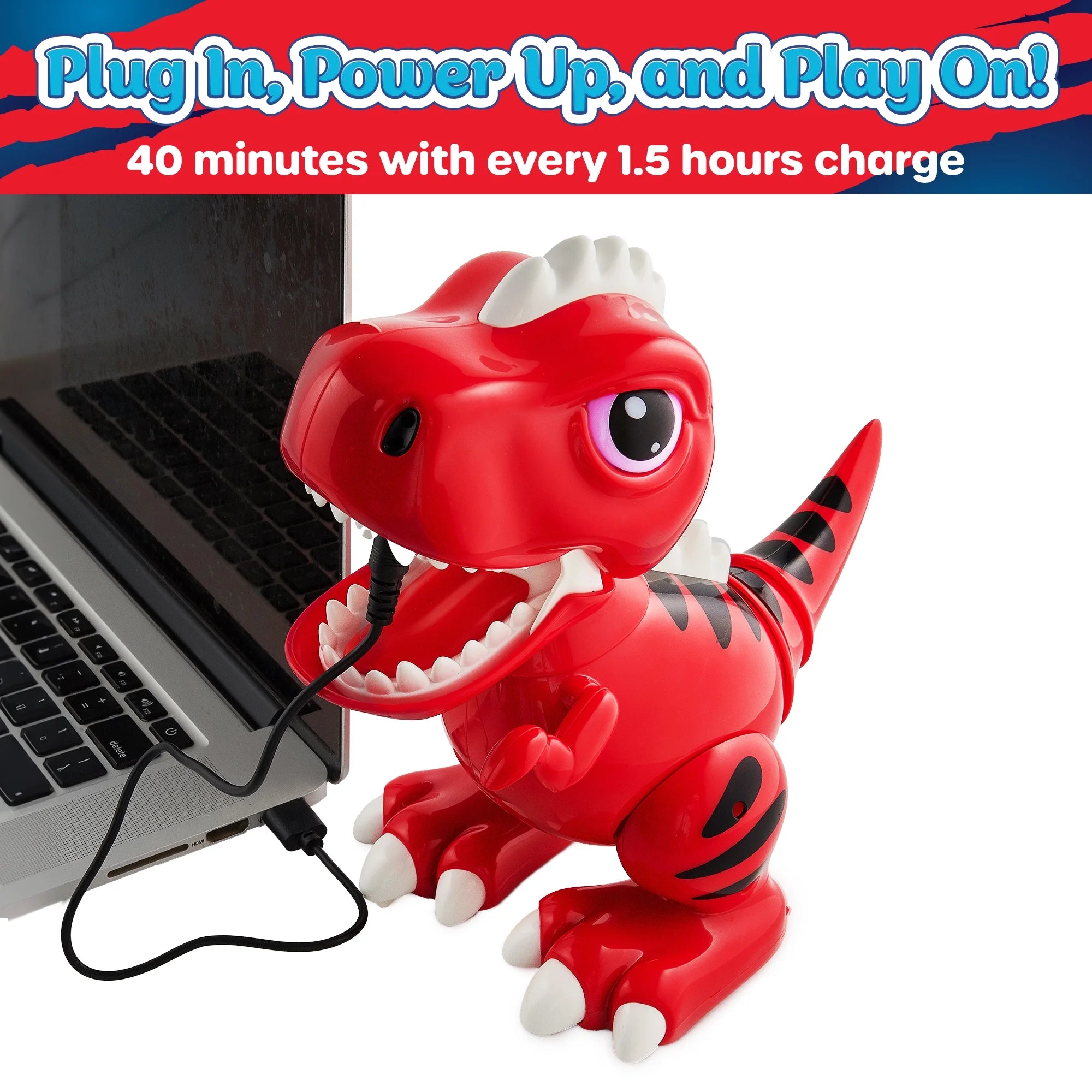 USA Toyz Robot Pets T-Rex Dinosaur Toy - Red USA Toyz Robot Pets T-Rex Dinosaur Toy - Red