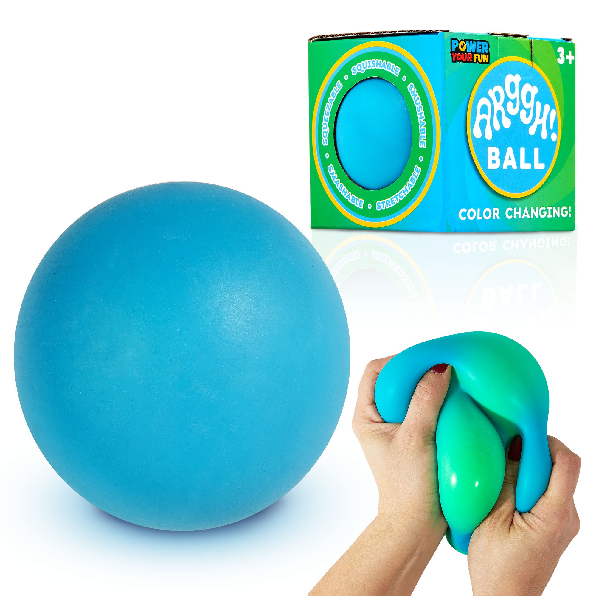 Power Your Fun Arggh Stress Ball for Adults and Kids - 3.75 Inch