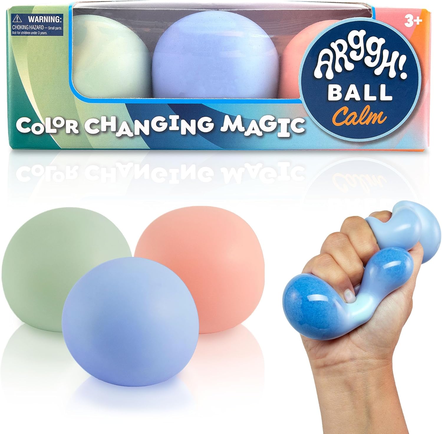 Power Your Fun Arggh! Ball Calm Mini Stress Ball 3 Pack