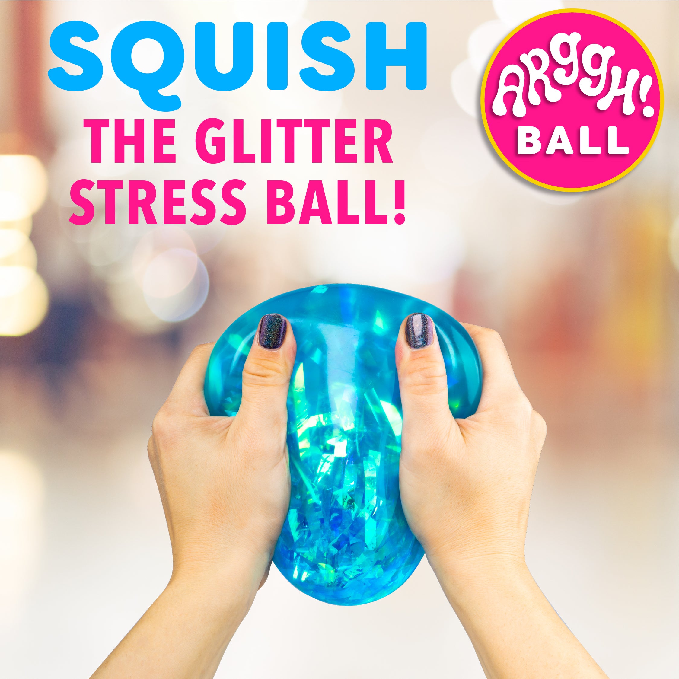 Power Your Fun Arggh! Medium Glitter Stress Ball