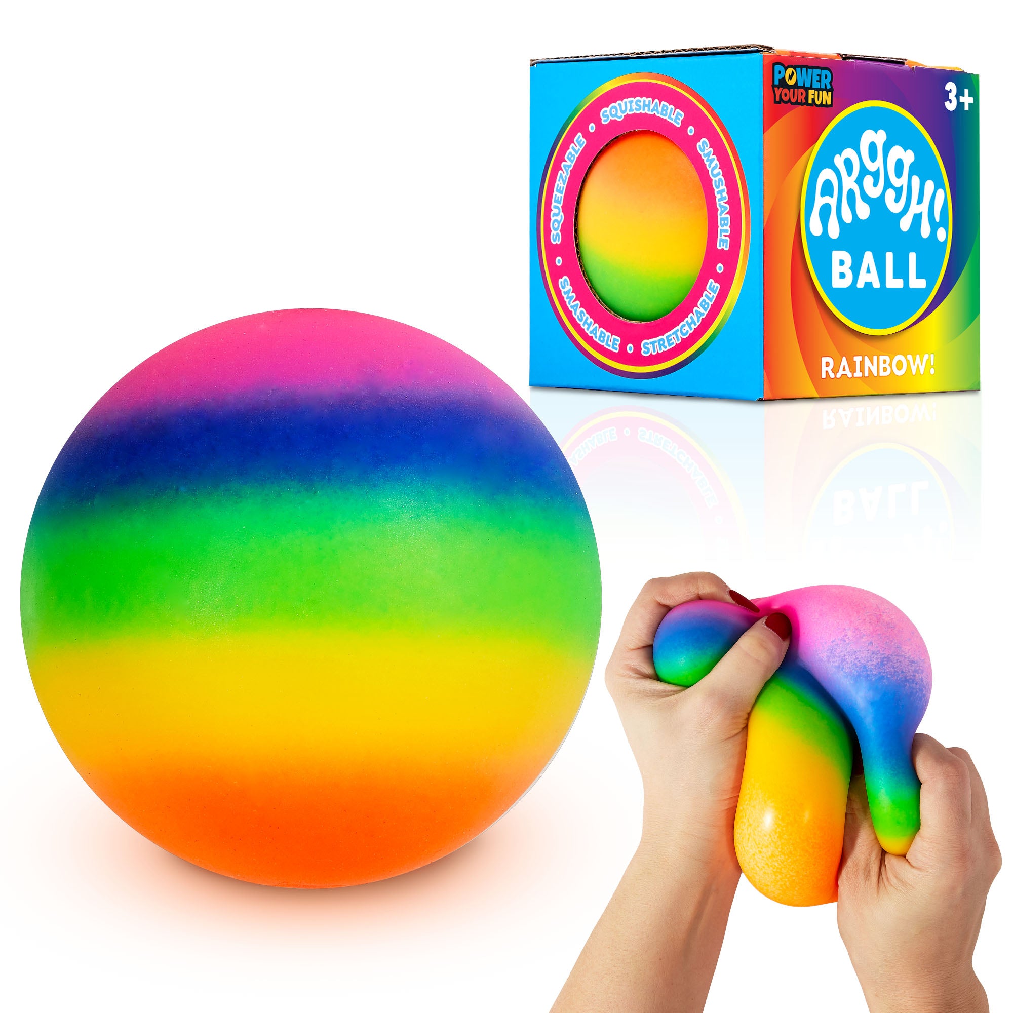 Power Your Fun Arggh! Rainbow Stress Ball Medium Size