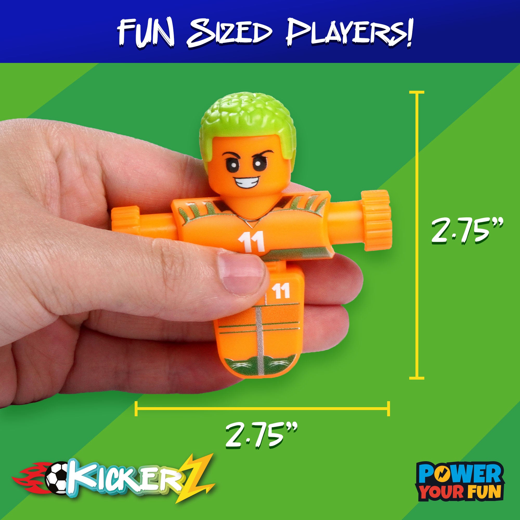 Power Your Fun KickerZ Soccer Fidgets Game Set- 8pc
