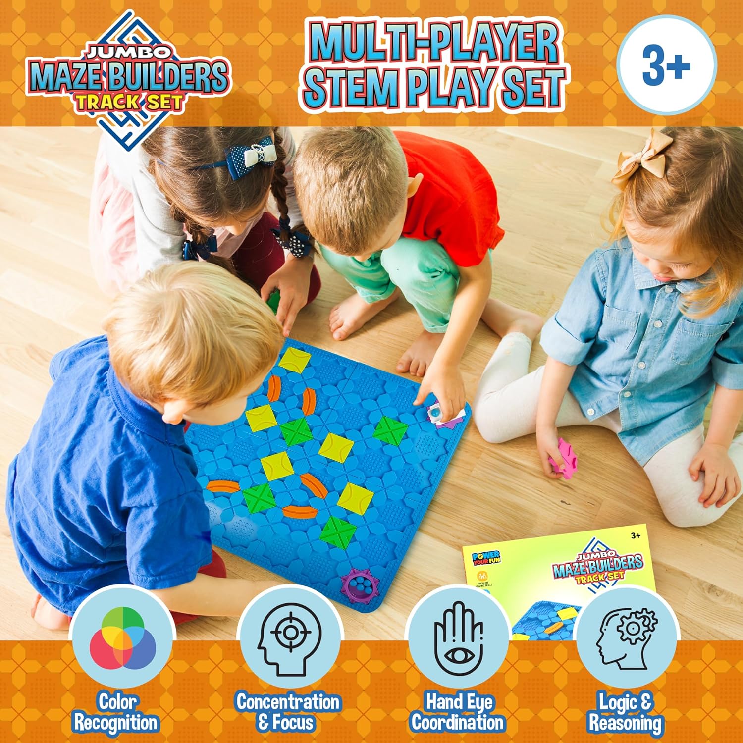 Maz Set Maze Builders Track Set Jumbo – Power Your Fun