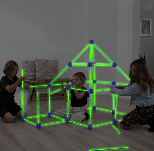 Fun Forts Glow in the Dark Building Kit — Power Your Fun