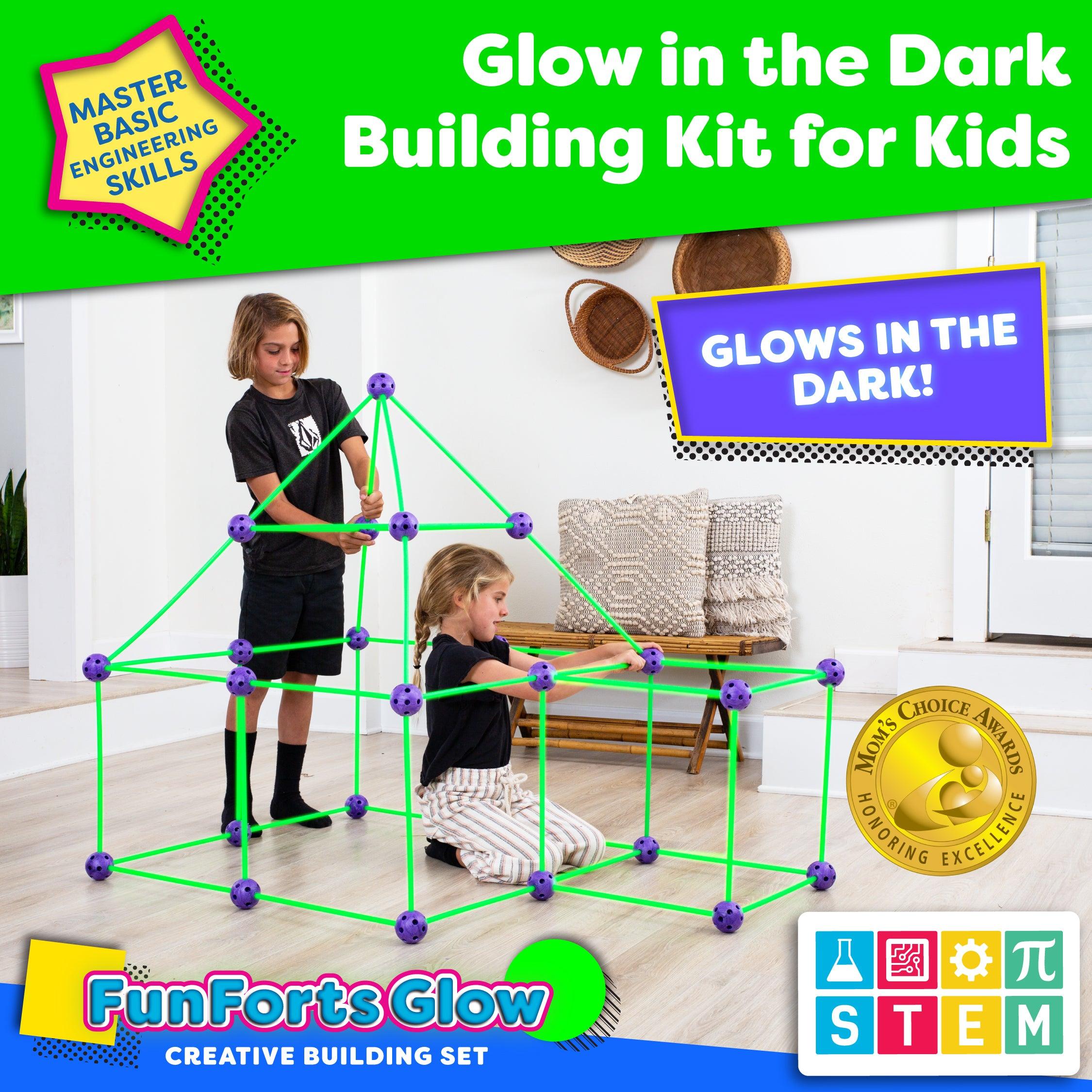 Power Your Fun 81pc Fun Forts Glow Fort Building Kit