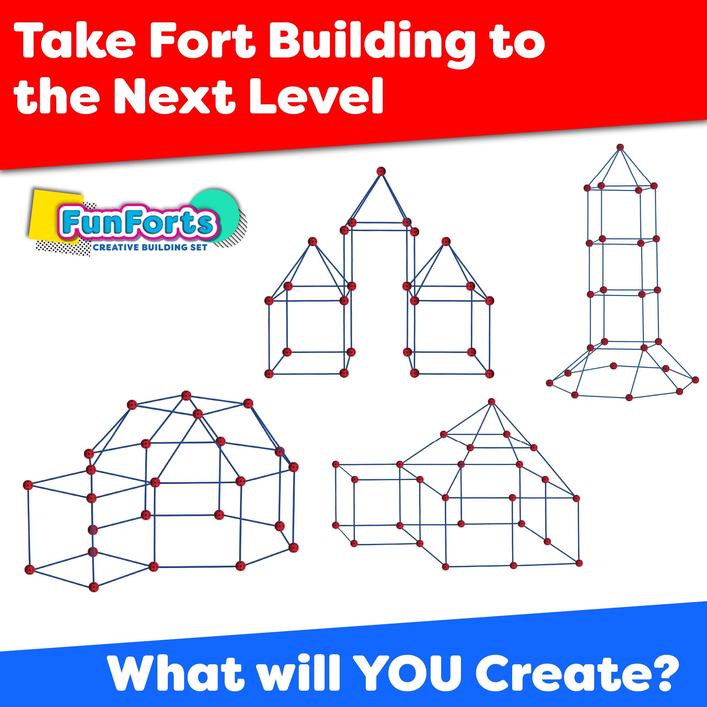 tent fort Power Your Fun 81pc Fun Forts Kids Tent Version 2