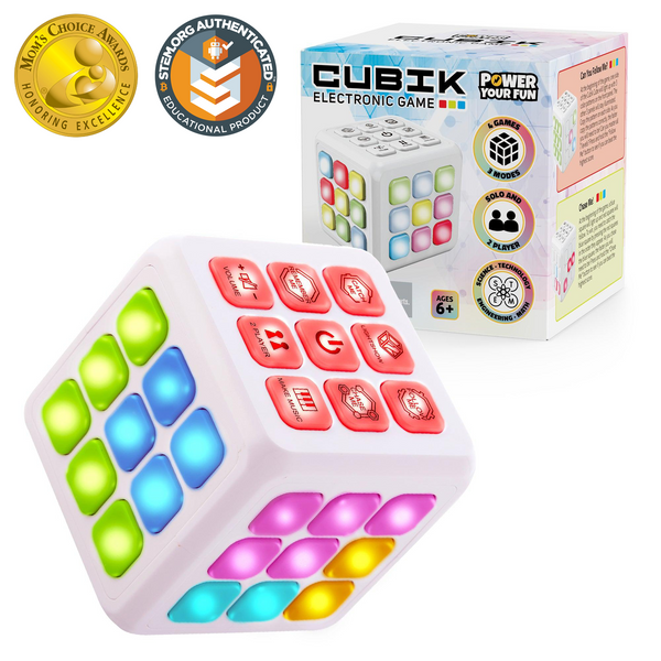 Cubik LED Flashing Cube Memory Game – Power Your Fun